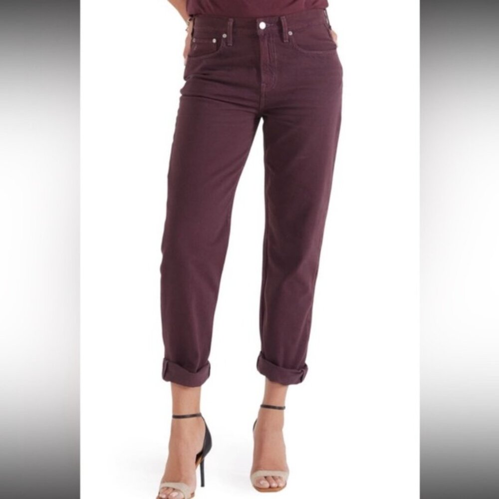 éTICA MARLOWE SLIM BOYFRIEND Mid Rise Relaxed Fit Subtly Tapered Leg Jeans 25